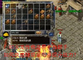 1.80火龙传奇交易平台新手如何快速赚取金币并提升战力? 1.80火龙传奇交易平台新手如何快速赚取金币并提升战力?